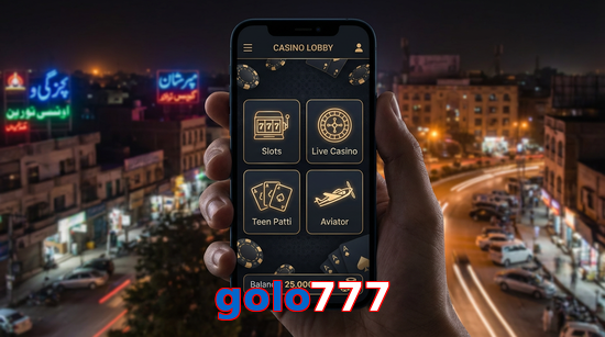 Main screen of Golo777 app page for PK players