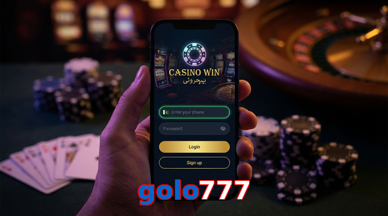 Main screen of Golo777 login page for PK players